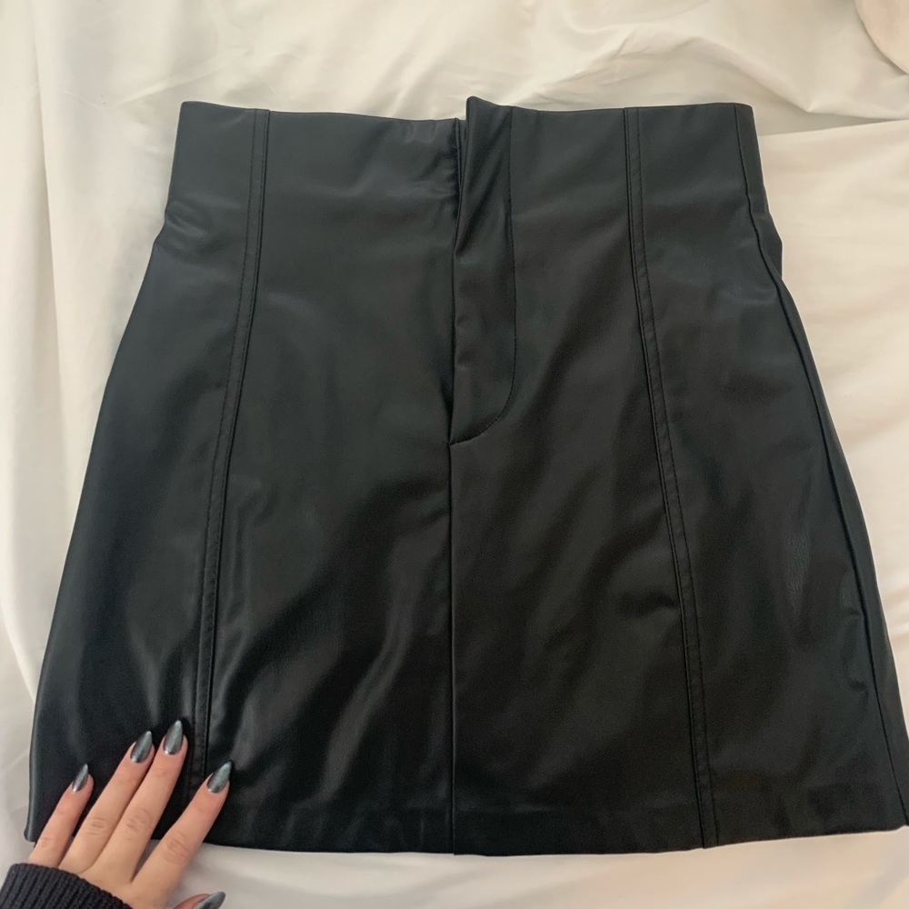 Zara leather skirt